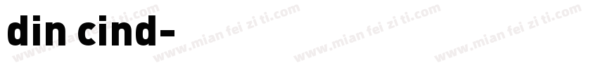 din cind字体转换